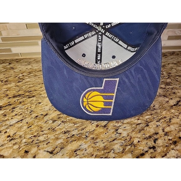 Indiana Pacers Hat Adidas adjustable Cap Basketball one size fits all Navy Blue - Picture 7 of 12